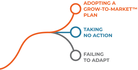 Chart Showing How Adopting A Business Growth Strategy Works