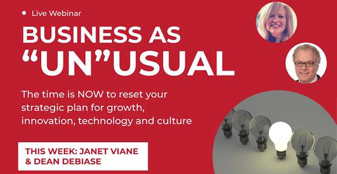Business As Unusual With Chief Strategy Officer, Janet Viane & Growth Guru Dean Debaise