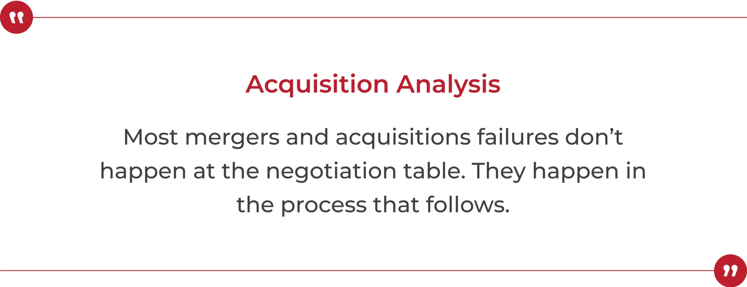 Acquisition Analysis quote image